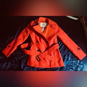2 Item Bundle - Coach 1941 Trench Coat - Red XS - Gucci Floral Sunglasses Black